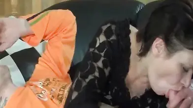 Busty Mature Brunette Gets Wet