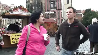 Granny Tourist Gets Picked Up and Pounded