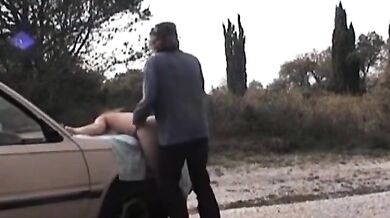 Wife's Outdoor Dogging Adventure