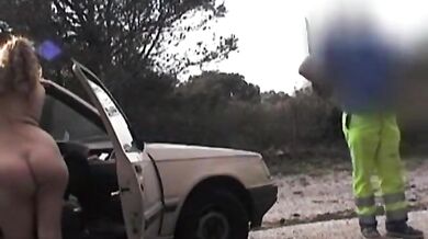 Wife's Outdoor Dogging Adventure