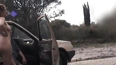 Wife's Outdoor Dogging Adventure