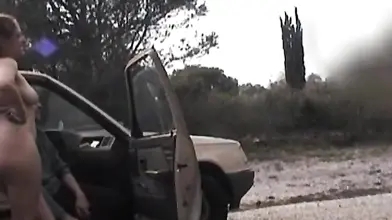 Wife's Outdoor Dogging Adventure