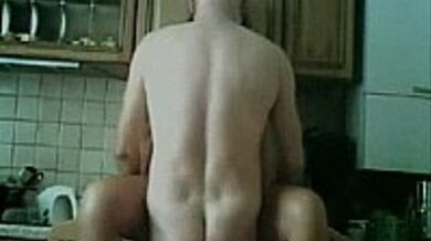 Mature Woman Masturbates in the Kitchen