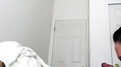 Asian Mature Gives Post-Massage Blowjob