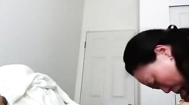 Asian Mature Gives Post-Massage Blowjob