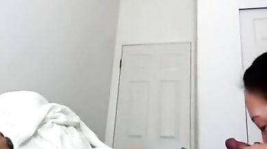 Asian Mature Gives Post-Massage Blowjob