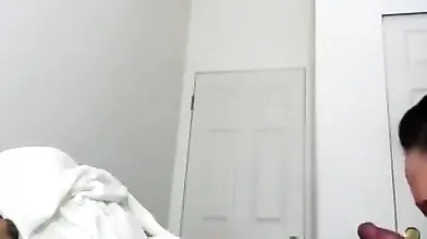 Asian Mature Gives Post-Massage Blowjob