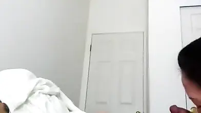 Asian Mature Gives Post-Massage Blowjob