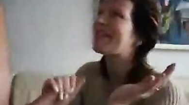 Mature Woman Swallows Jizz