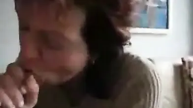 Mature Woman Swallows Jizz