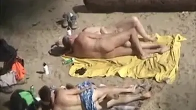 Mature Couples' Beach Encounter