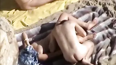 Mature Couples' Beach Encounter