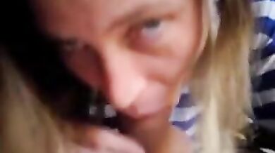 Mature Woman Enjoys Cum