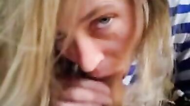 Mature Woman Enjoys Cum