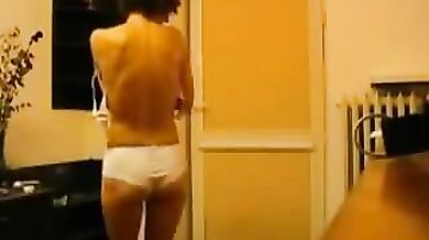 Hot Mature Wife's Bedroom Strip