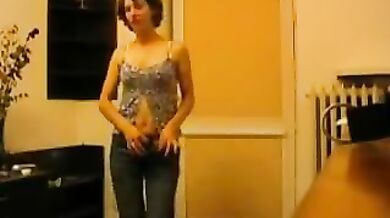 Hot Mature Wife's Bedroom Strip