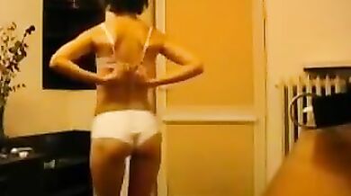 Hot Mature Wife's Bedroom Strip