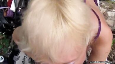 Mature Russian Woman Sucks Fat Chopper