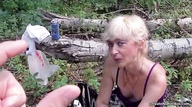 Mature Russian Woman Sucks Fat Chopper