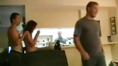 Mature Swingers Party in the Living Room