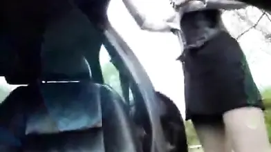 Hidden Camera Captures Car Park Sex