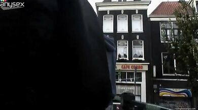 Blonde Seductress Charms Men with Her Assets