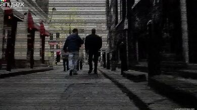 Blonde Seductress Charms Men with Her Assets