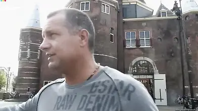 Blonde Seductress Charms Men with Her Assets