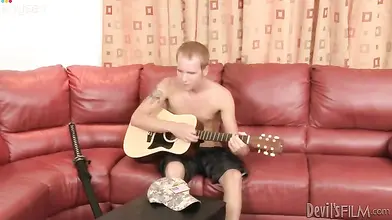 Mature Blonde Sucks Wild Guitarist
