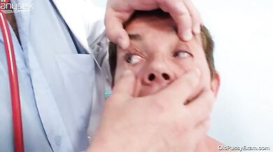 Doctor Examines Hairy Mature Granny