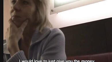 Blonde Mom's Cash POV Blowjob