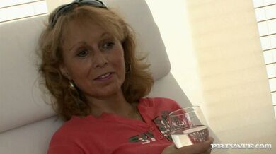 Mature Blonde Chooses Waiter's Dick as Main Course