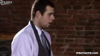 Mature Blonde Chooses Waiter's Dick as Main Course