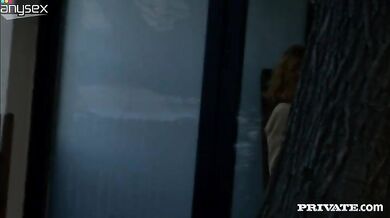 Mature Blonde Chooses Waiter's Dick as Main Course