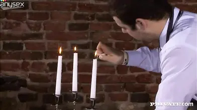 Mature Blonde Chooses Waiter's Dick as Main Course