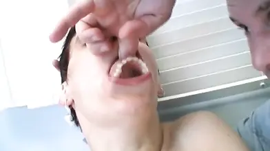 Mature Housewife's Perfect Denture Blowjob