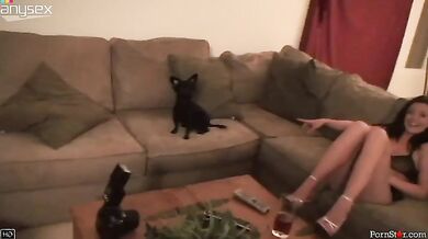 Cute Brunette MILF Dani Teases