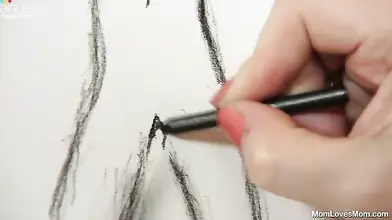 Mature BBW's Naked Body Art