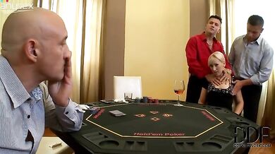 Blonde Cougar MILF Gets Double Teamed