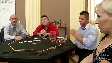 Blonde Cougar MILF Gets Double Teamed