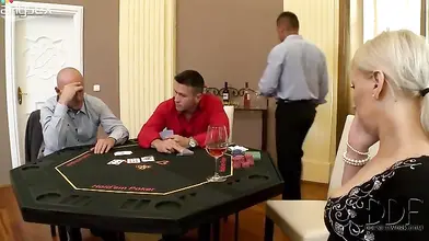 Blonde Cougar MILF Gets Double Teamed