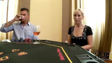 Blonde Cougar MILF Gets Double Teamed