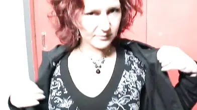 Cheating Redhead MILF Fingers Herself in the Car