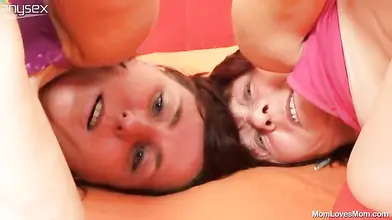 Mature Brunette Lesbians in Wild 69