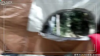 Ultra Busty MILF Sienna West Gives Head Outdoors