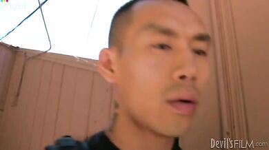 Busty Housewife Seduces Neighbor