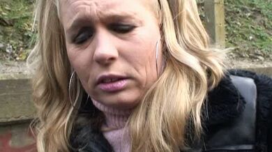 Blonde Milf Shows Off in Public