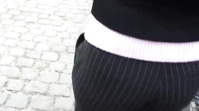 Blonde Milf Shows Off in Public