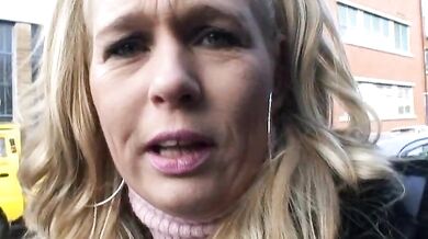 Blonde Milf Shows Off in Public