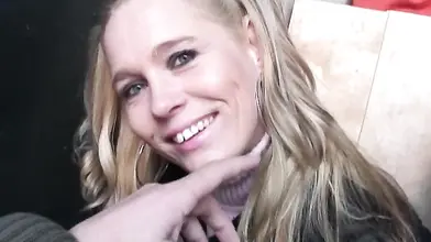 Blonde Milf Shows Off in Public